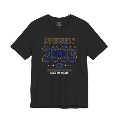 San Diego Football – September 7, 2003 – Origin Tee (Black & White)