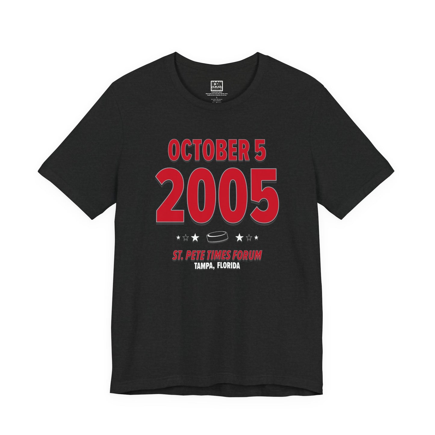Carolina Hockey – October 5, 2005 – Origin Tee (Black & White)