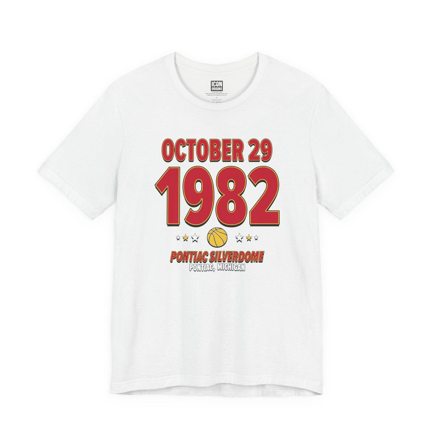 Atlanta Basketball – October 29, 1982 – Origin Tee (Black & White)