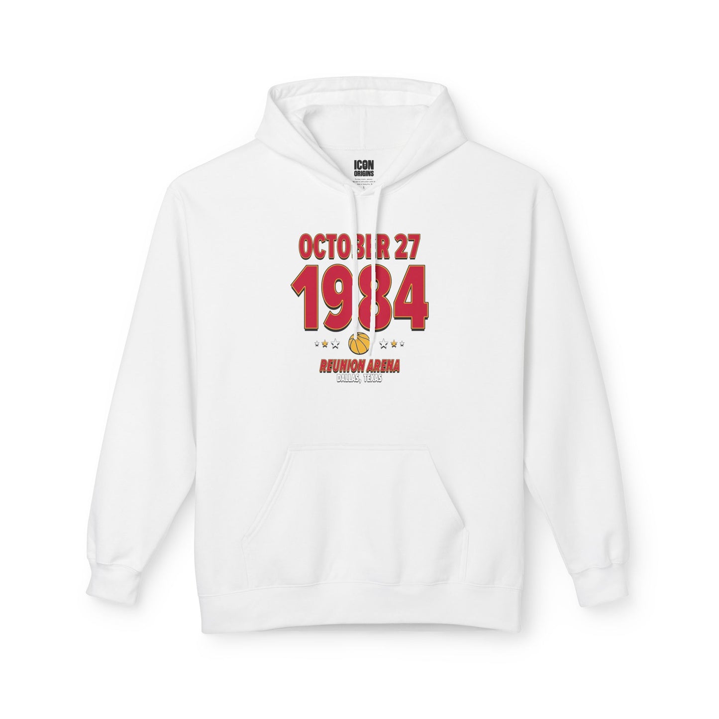 Houston Basketball – October 27, 1984 – Hoodie (Black & White)