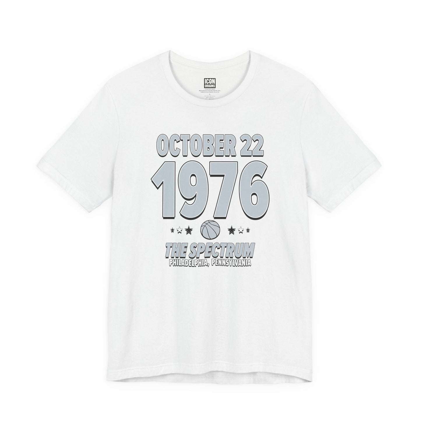 San Antonio Basketball – October 22, 1976 – Origin Tee (Black & White)