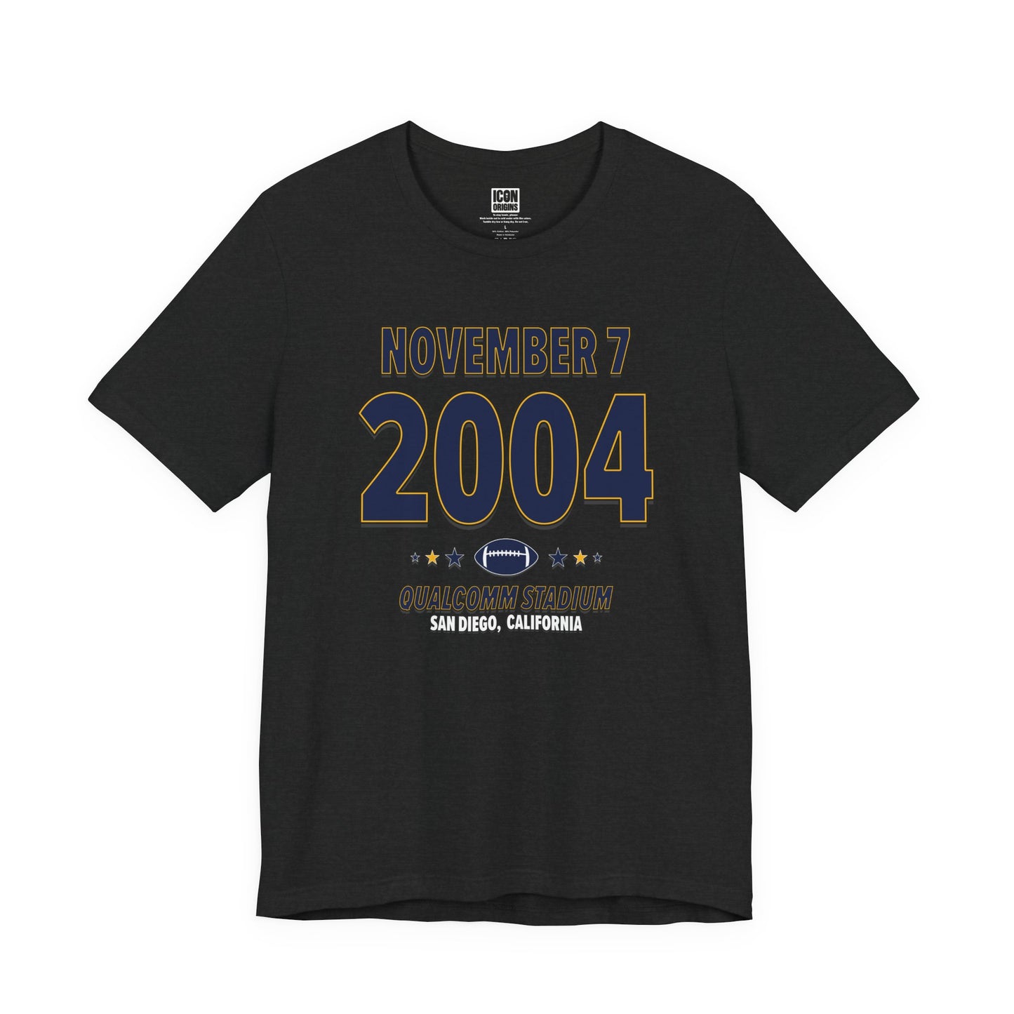 San Diego Football – November 7, 2004 – Origin Tee (Black & White)