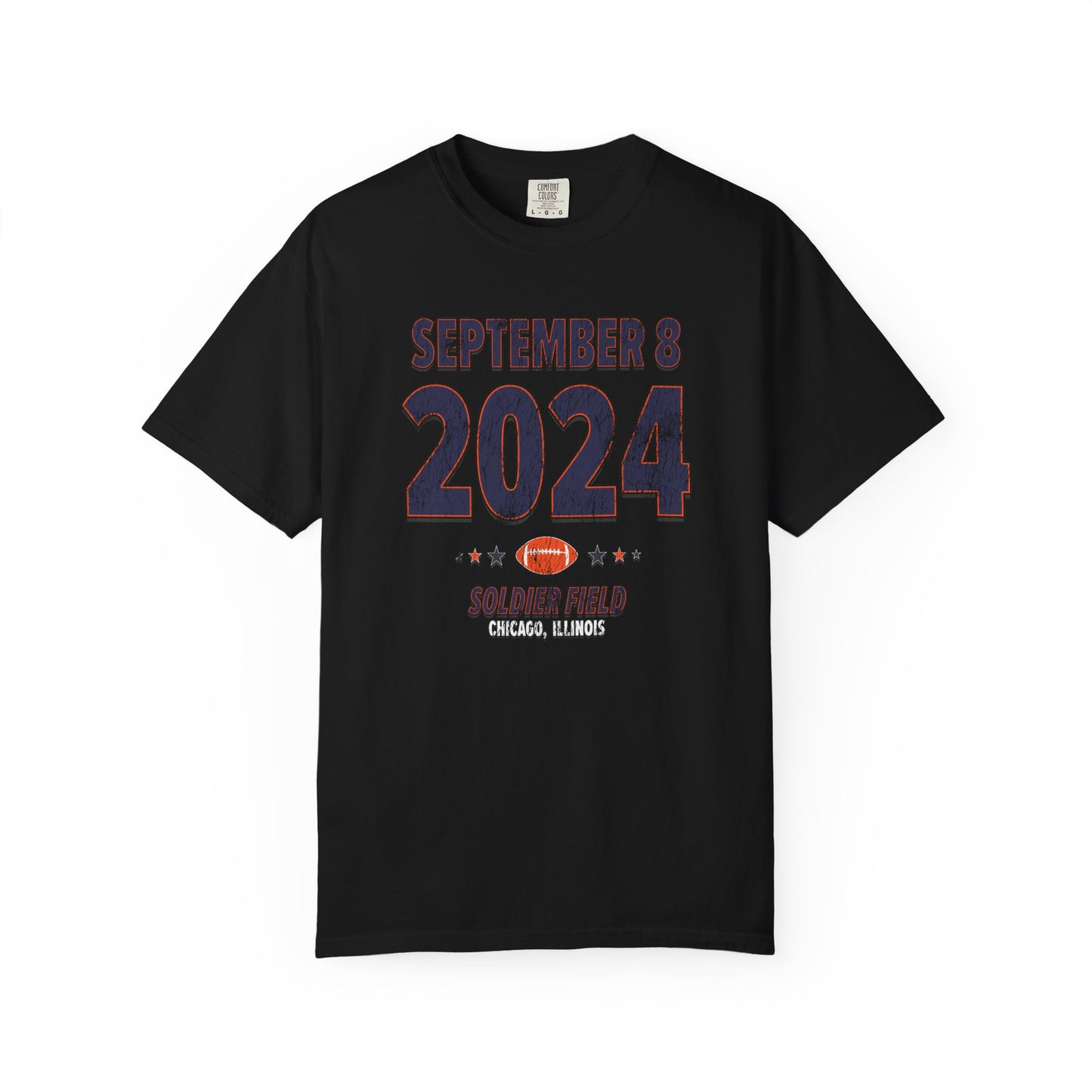 Chicago Football – September 8, 2024 – Comfort Colors (Black & White)