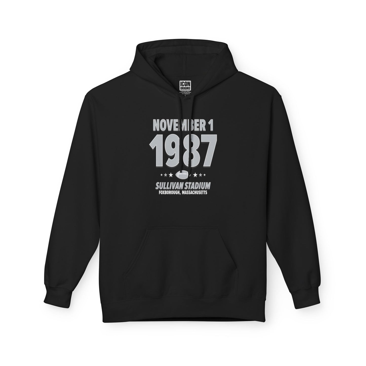 Los Angeles Football – November 1, 1987 – Hoodie (Black & White)