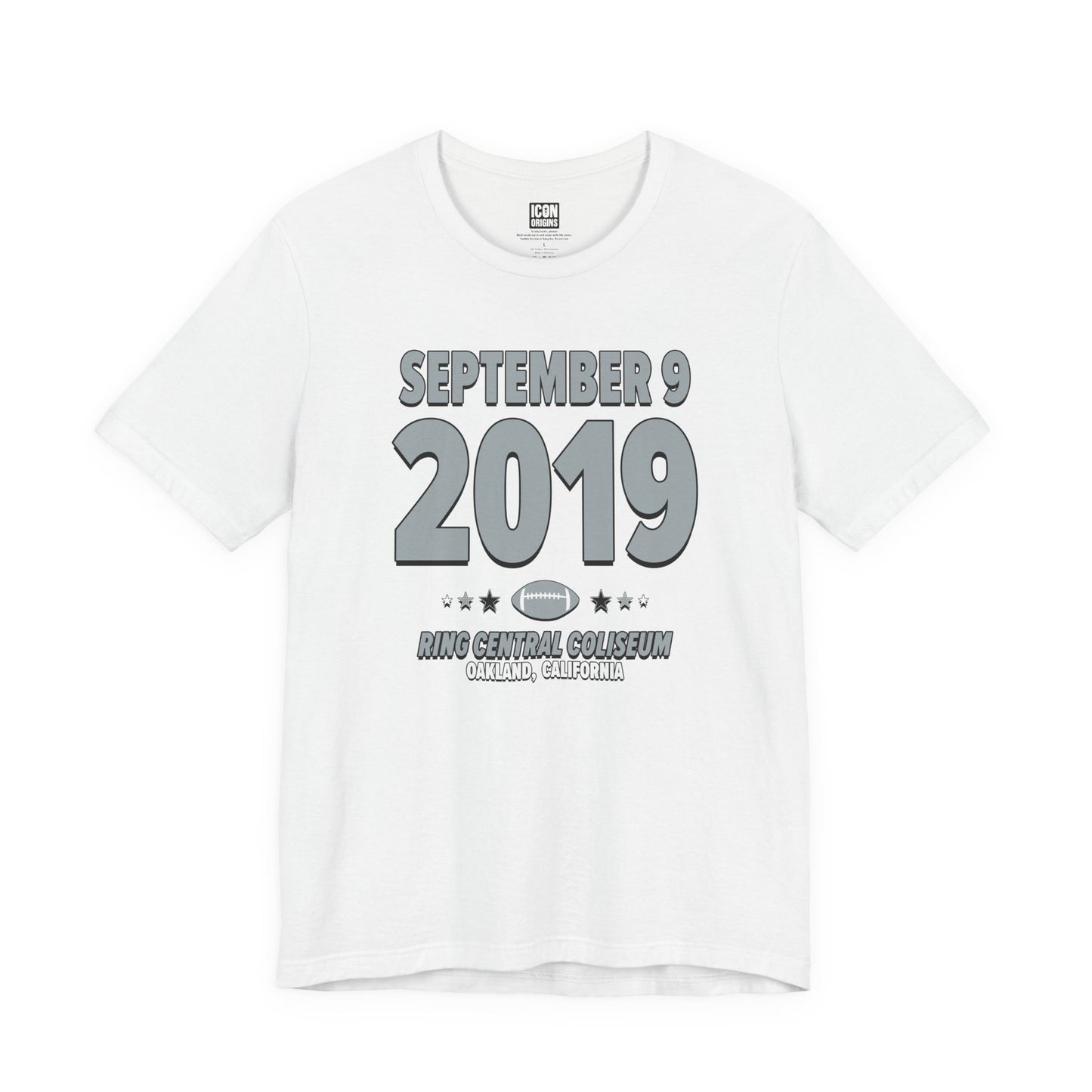 Las Vegas Football – September 9, 2019 – Origin Tee (Black & White)