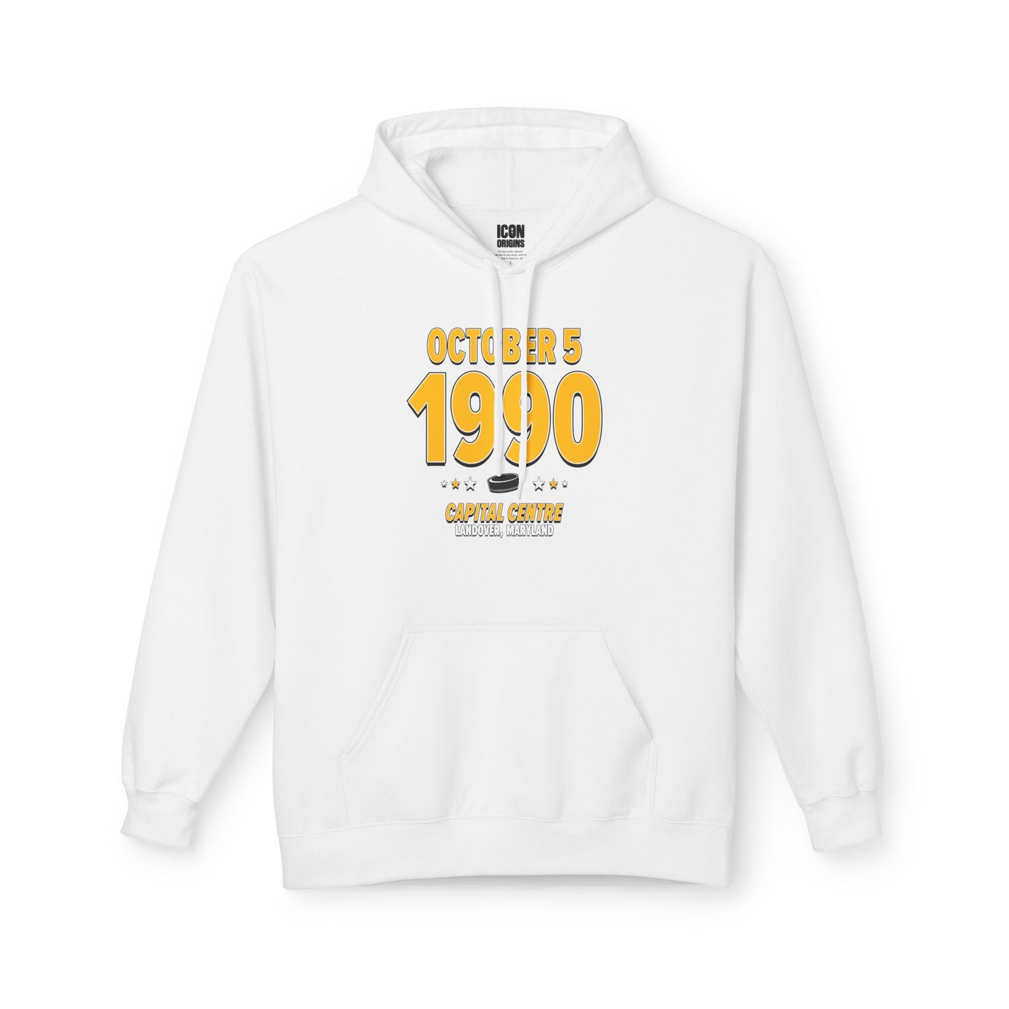 Pittsburgh Hockey – October 5, 1990 – Hoodie (Black & White)