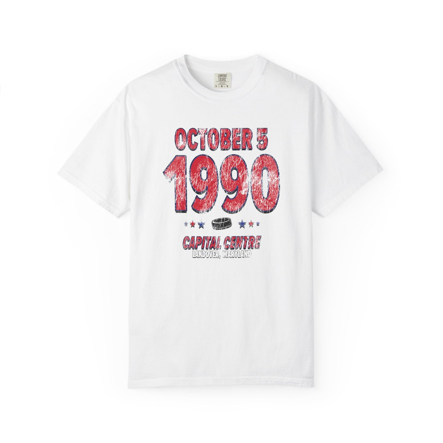 Washington Hockey – October 5, 1990 – Comfort Colors (Black & White)