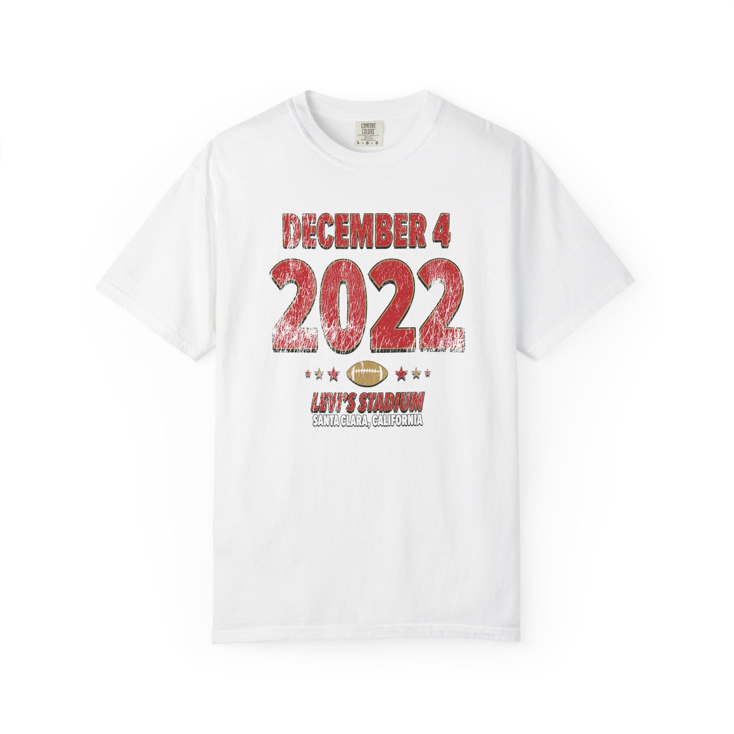 San Francisco Football – December 4, 2022 – Comfort Colors (Black & White)
