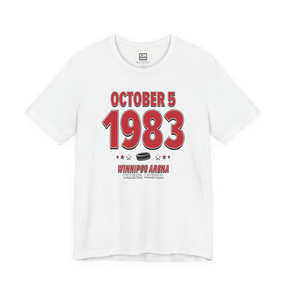 Detroit Hockey – October 5, 1983 – Origin Tee (Black & White)