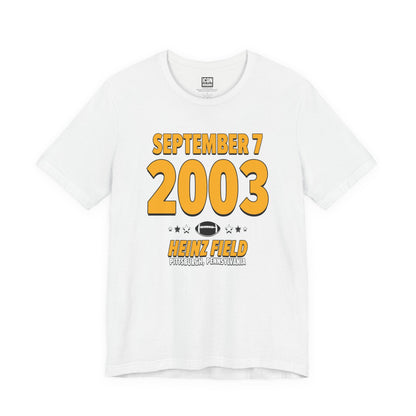 Pittsburgh Football – September 7, 2003 – Origin Tee (Black & White)