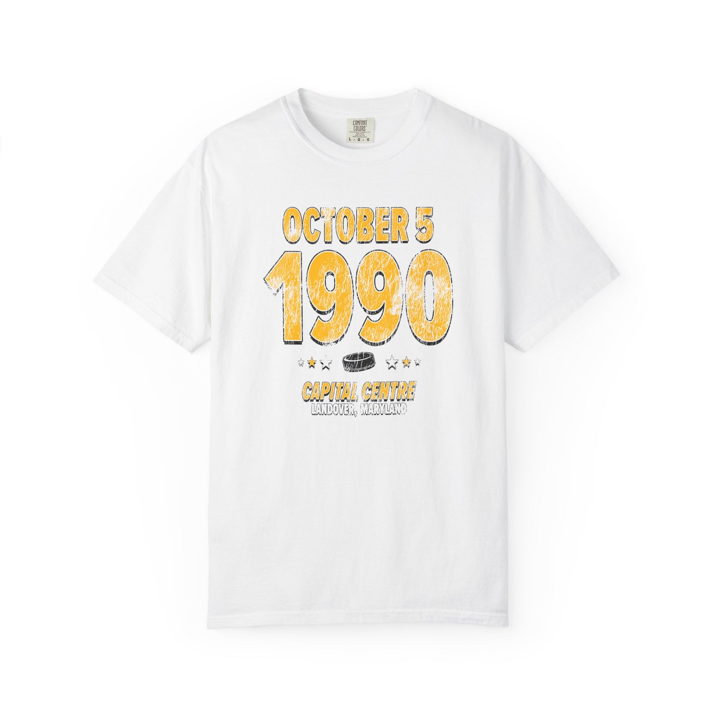 Pittsburgh Hockey – October 5, 1990 – Comfort Colors (Black & White)