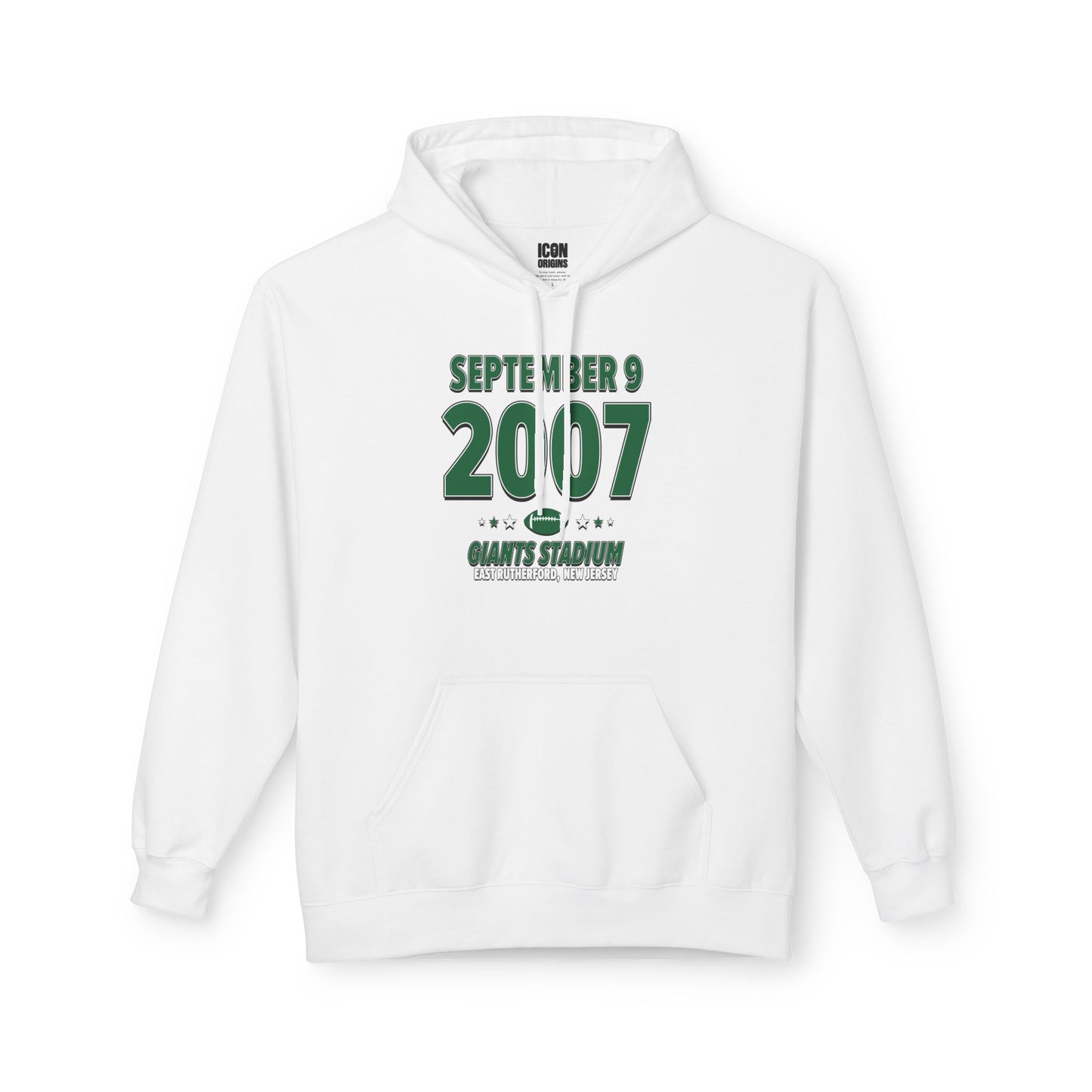 New York Football – September 9, 2007 – Hoodie (Black & White)