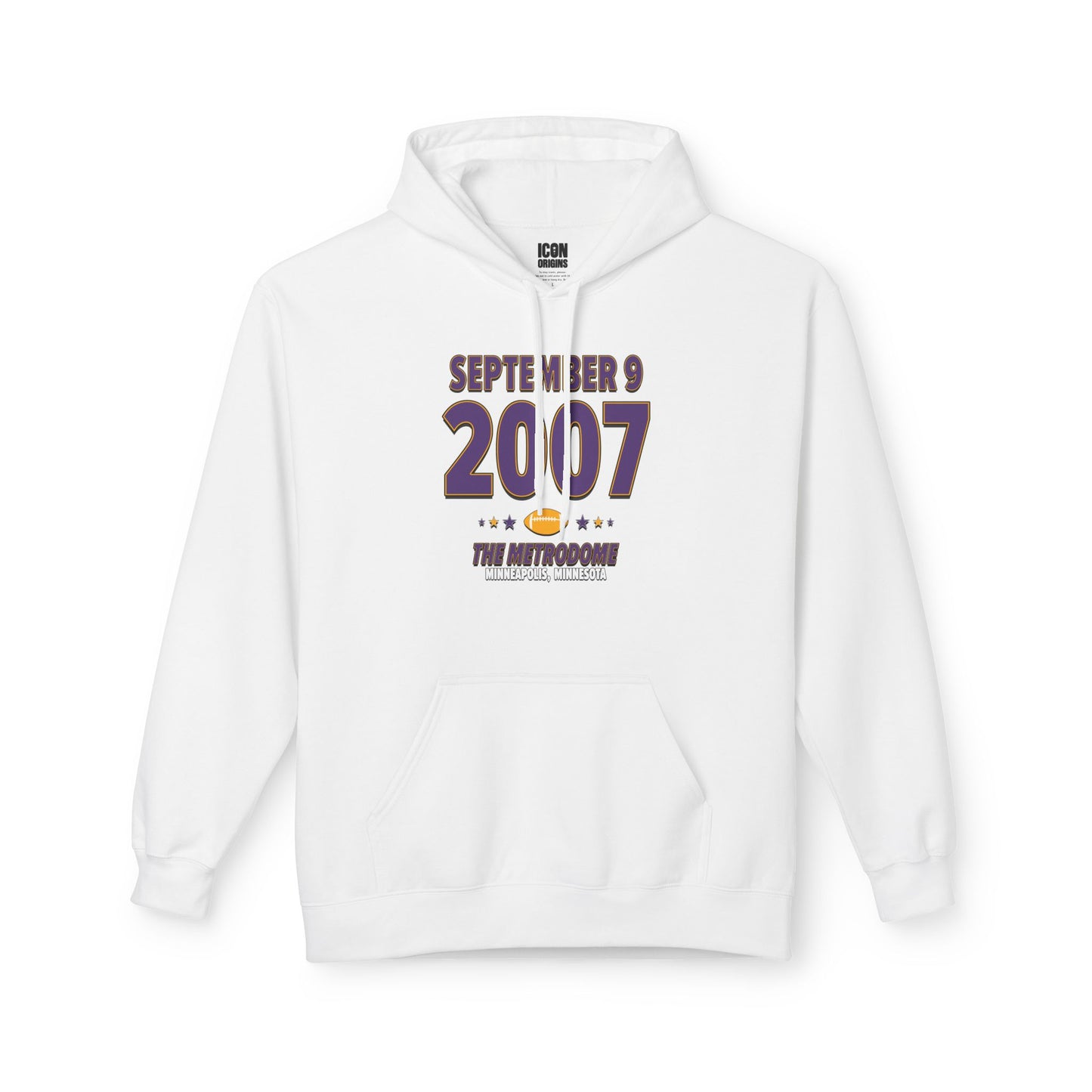 Minnesota Football – September 9, 2007 – Hoodie (Black & White)