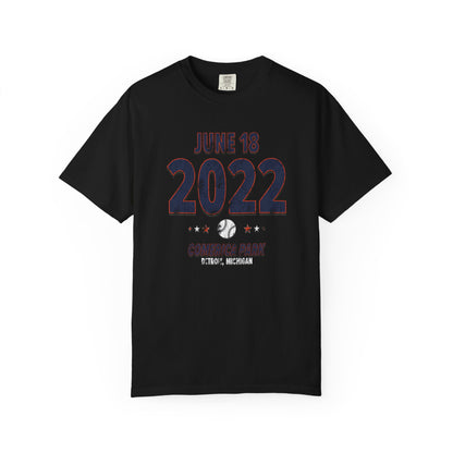 Detroit Baseball – June 18, 2022 – Comfort Colors (Black & White)