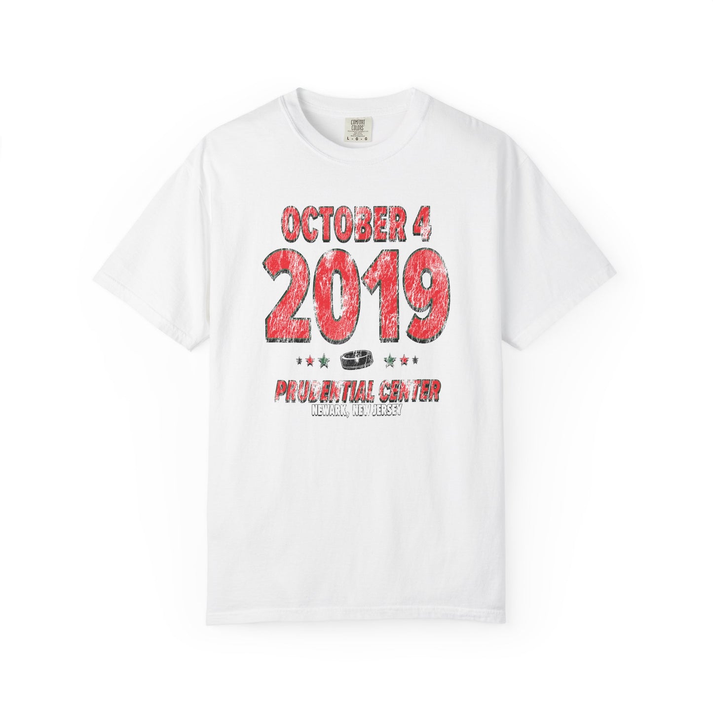 New Jersey Hockey – October 4, 2019 – Comfort Colors (Black & White)