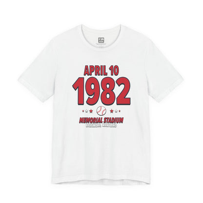 Boston Baseball – April 10, 1982 – Origin Tee (Black & White)