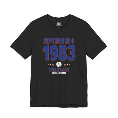 New York Baseball – September 6, 1983 – Origin Tee (Black & White)