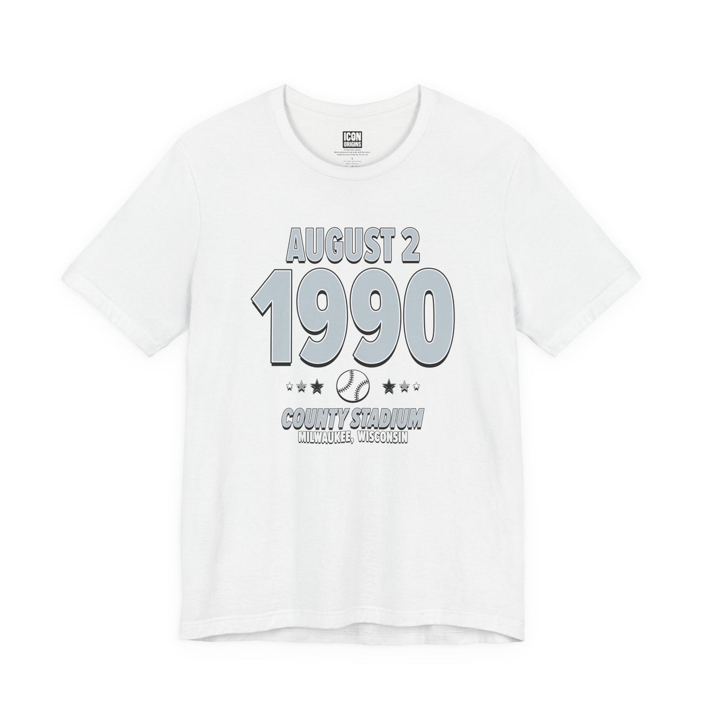 Chicago Baseball – August 2, 1990 – Origin Tee (Black & White)