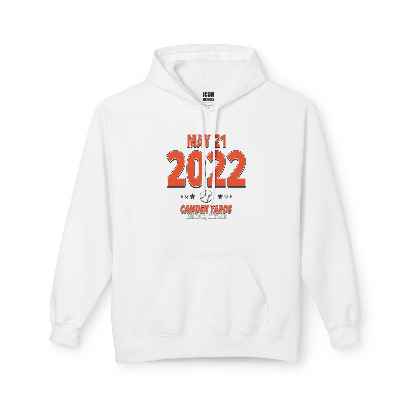 Baltimore Baseball – May 21, 2022 – Hoodie (Black & White)