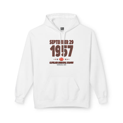 Cleveland Football – September 29, 1957 – Hoodie (Black & White)