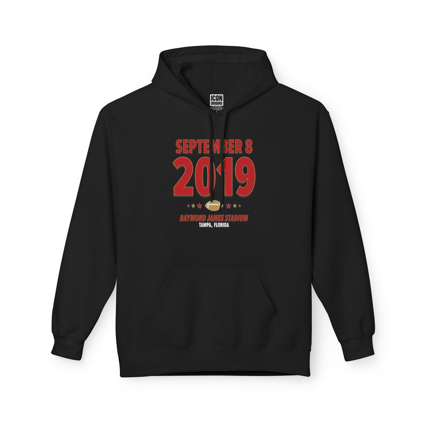 San Francisco Football – September 8, 2019 – Hoodie (Black & White)