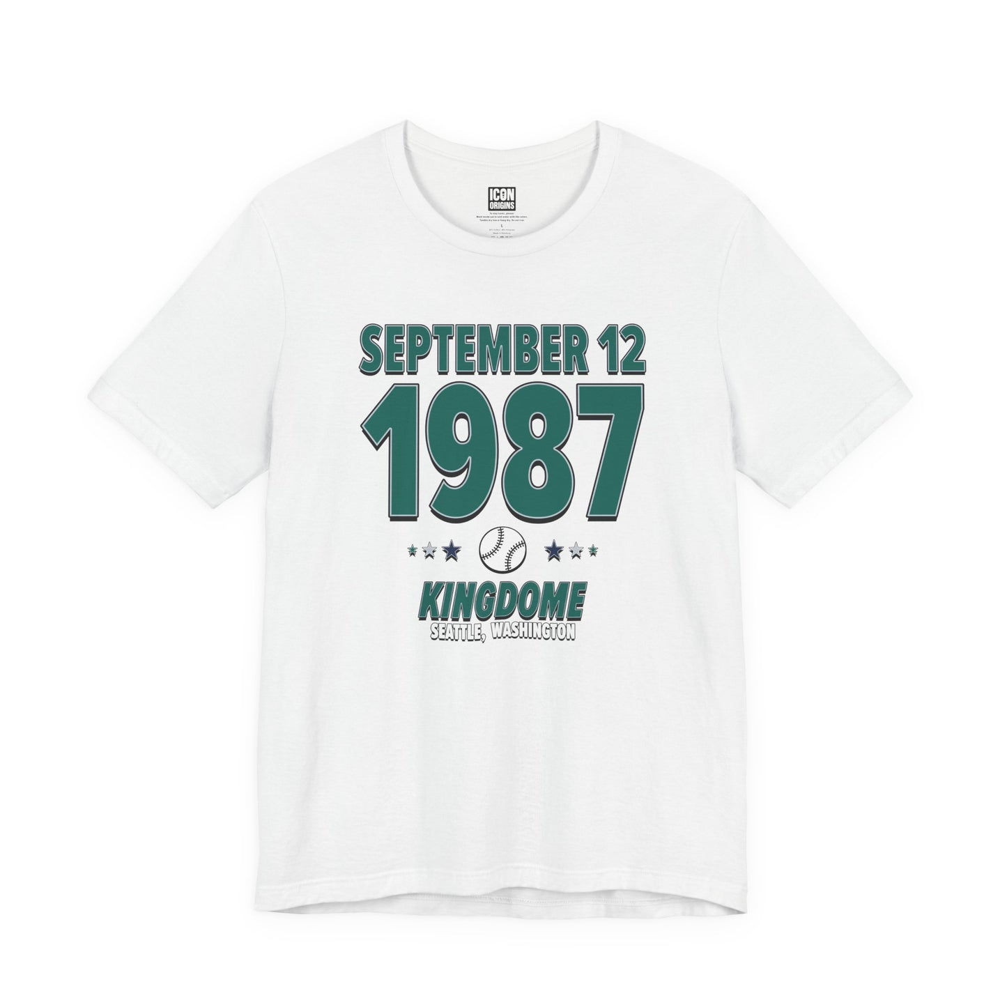 Seattle Baseball – September 12, 1987 – Origin Tee (Black & White)