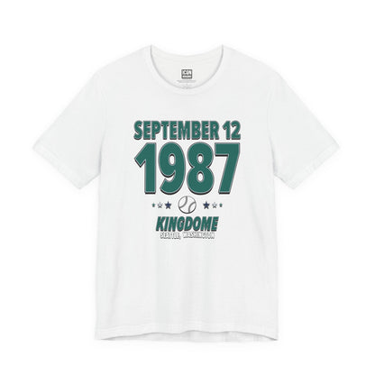 Seattle Baseball – September 12, 1987 – Origin Tee (Black & White)