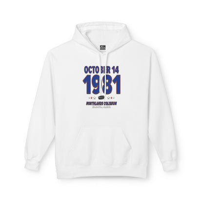 Edmonton Hockey – October 14, 1981 – Hoodie (Black & White)