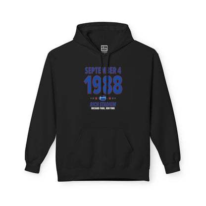 Buffalo Football – September 4, 1988 – Hoodie (Black & White)