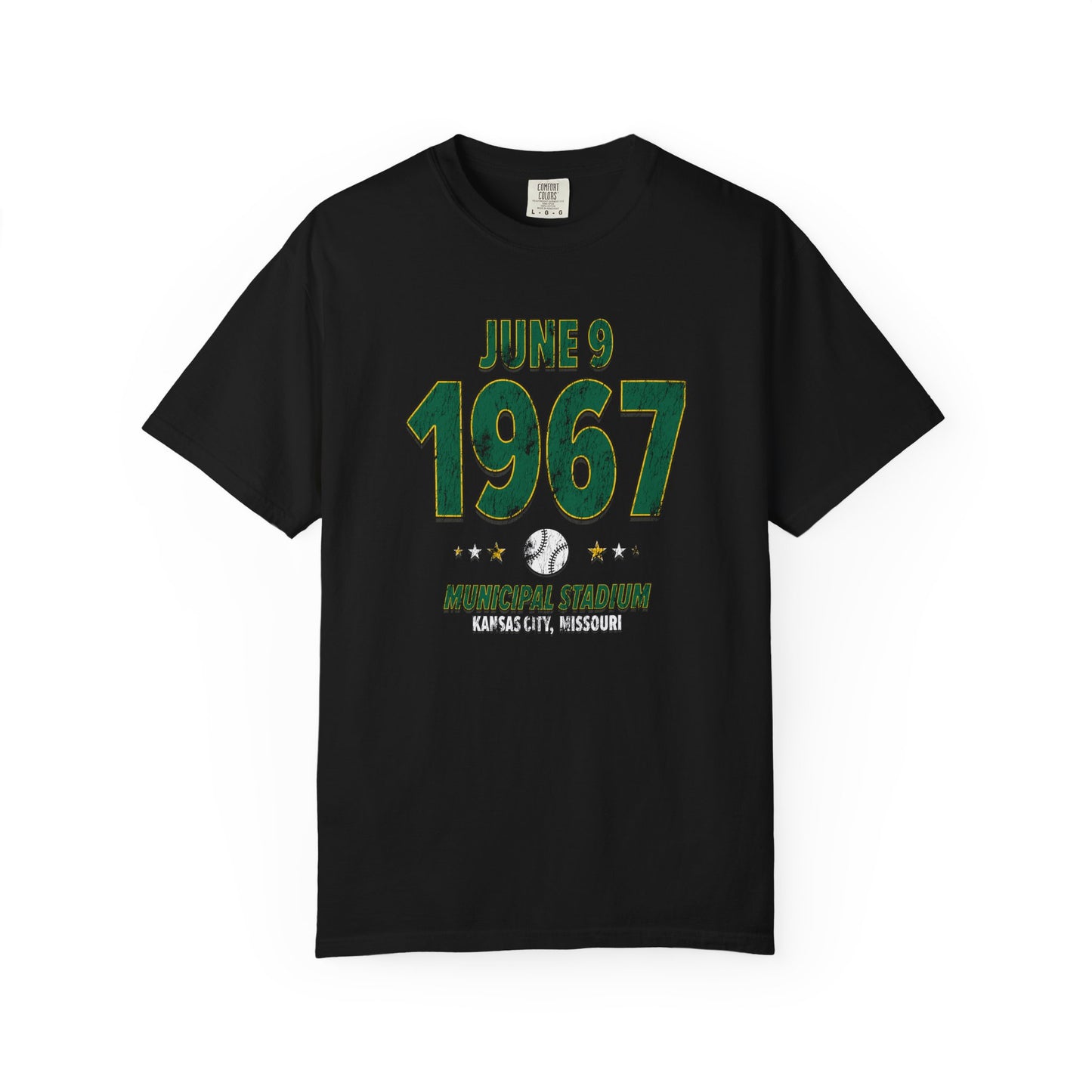 Oakland Baseball – June 9, 1967 – Comfort Colors (Black & White)