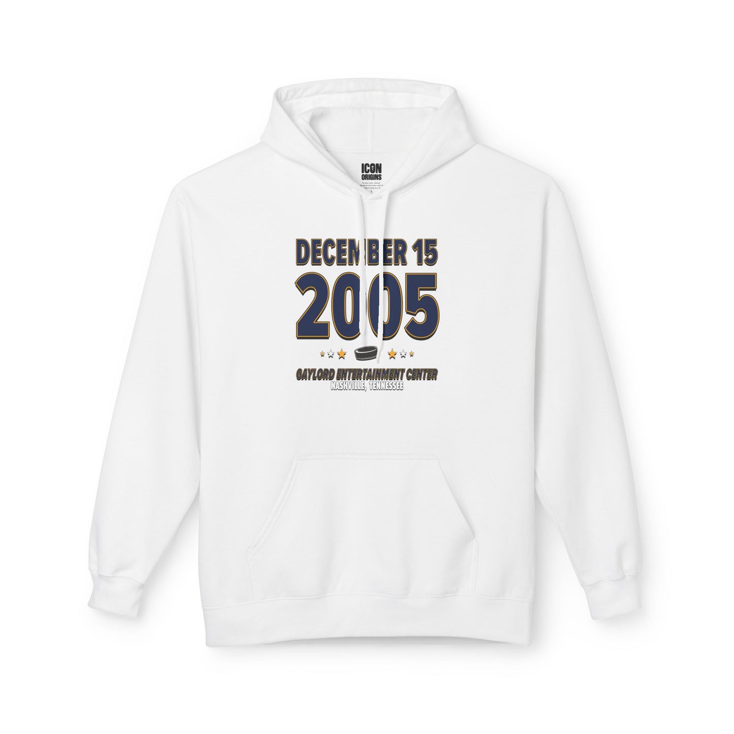Nashville Hockey – December 15, 2005 – Hoodie (Black & White)