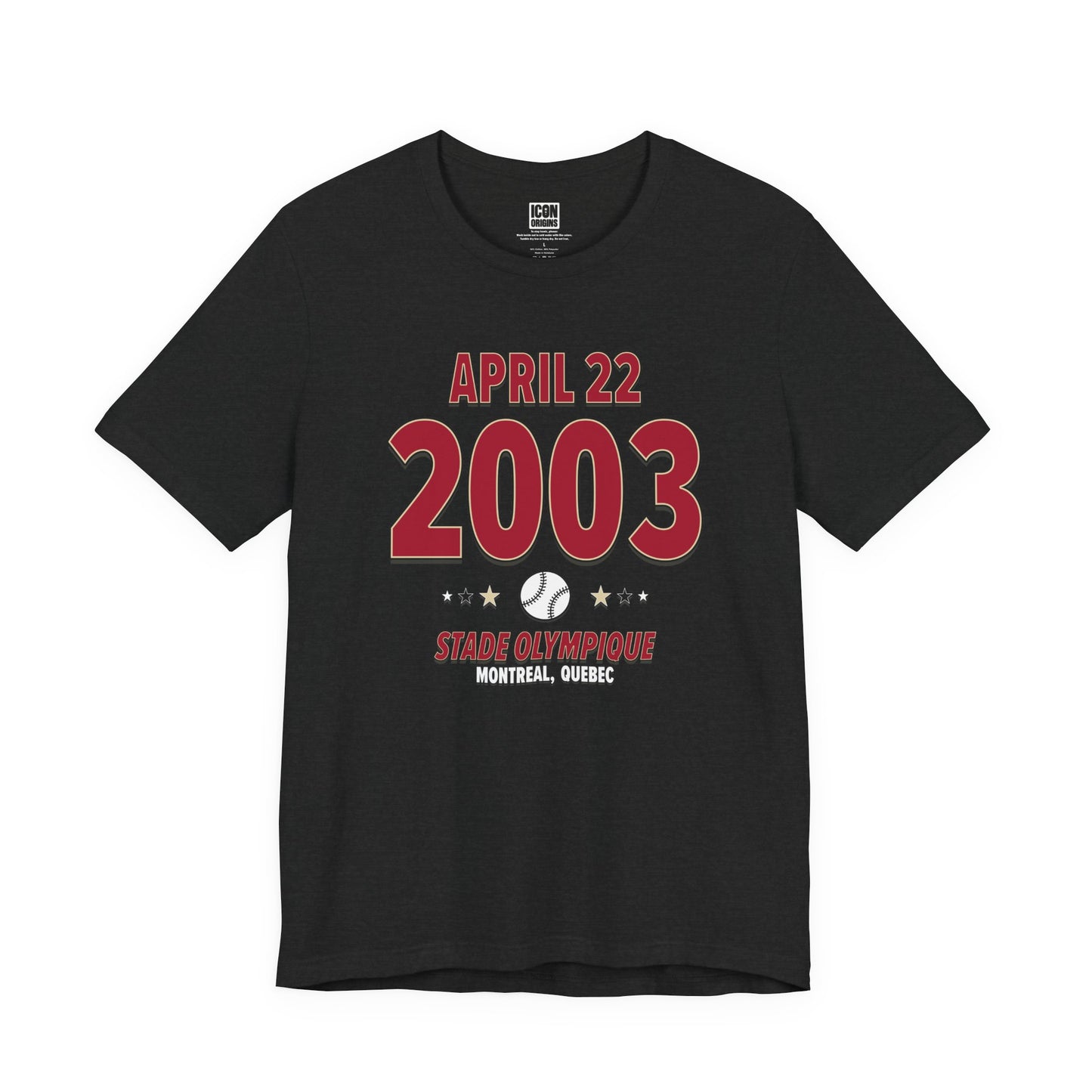 Arizona Baseball – April 22, 2003 – Origin Tee (Black & White)