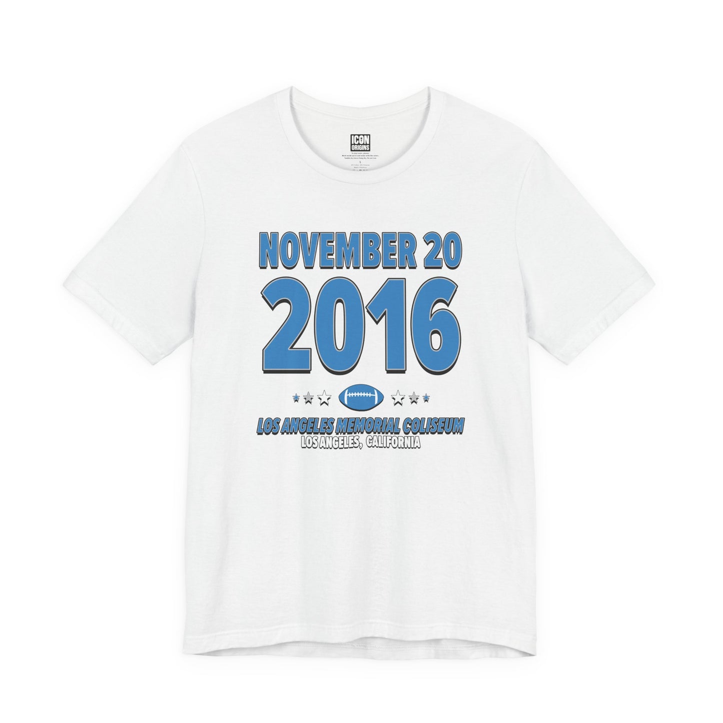 Detroit Football – November 20, 2016 – Origin Tee (Black & White)