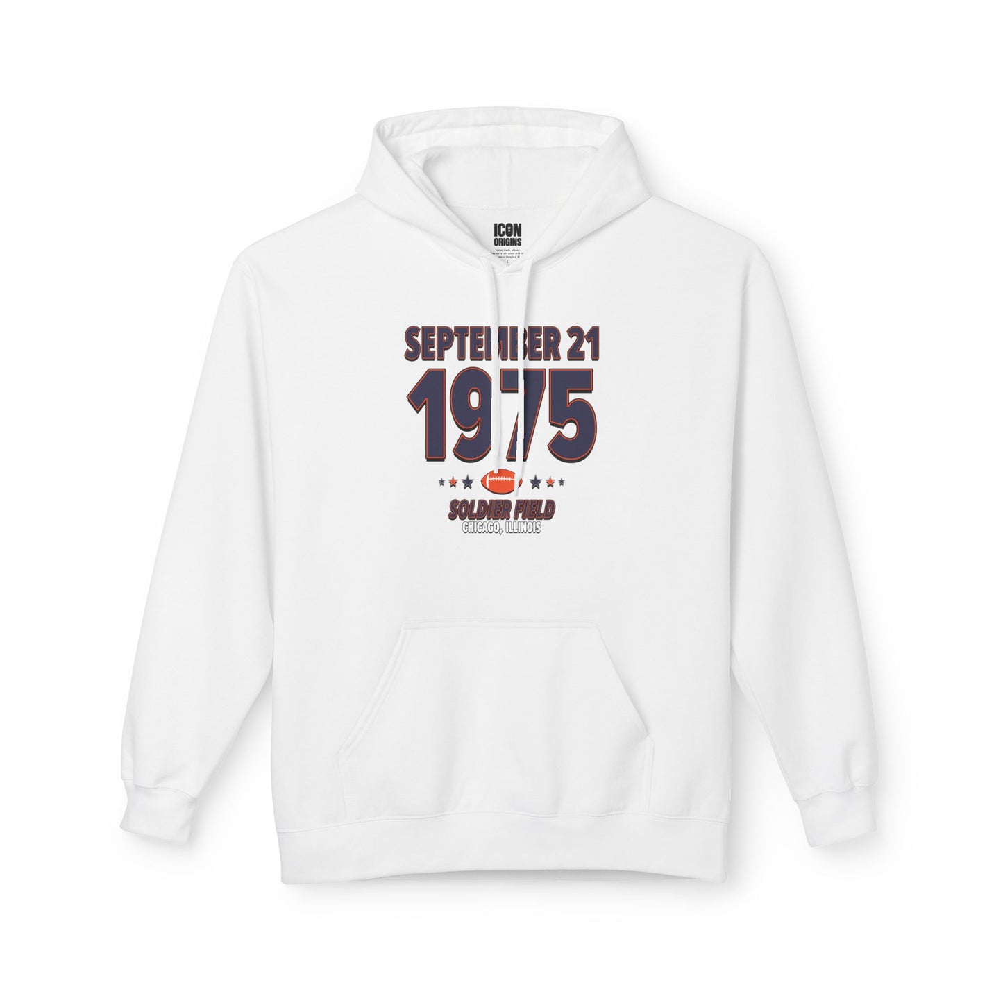 Chicago Football – September 21, 1975 – Hoodie (Black & White)