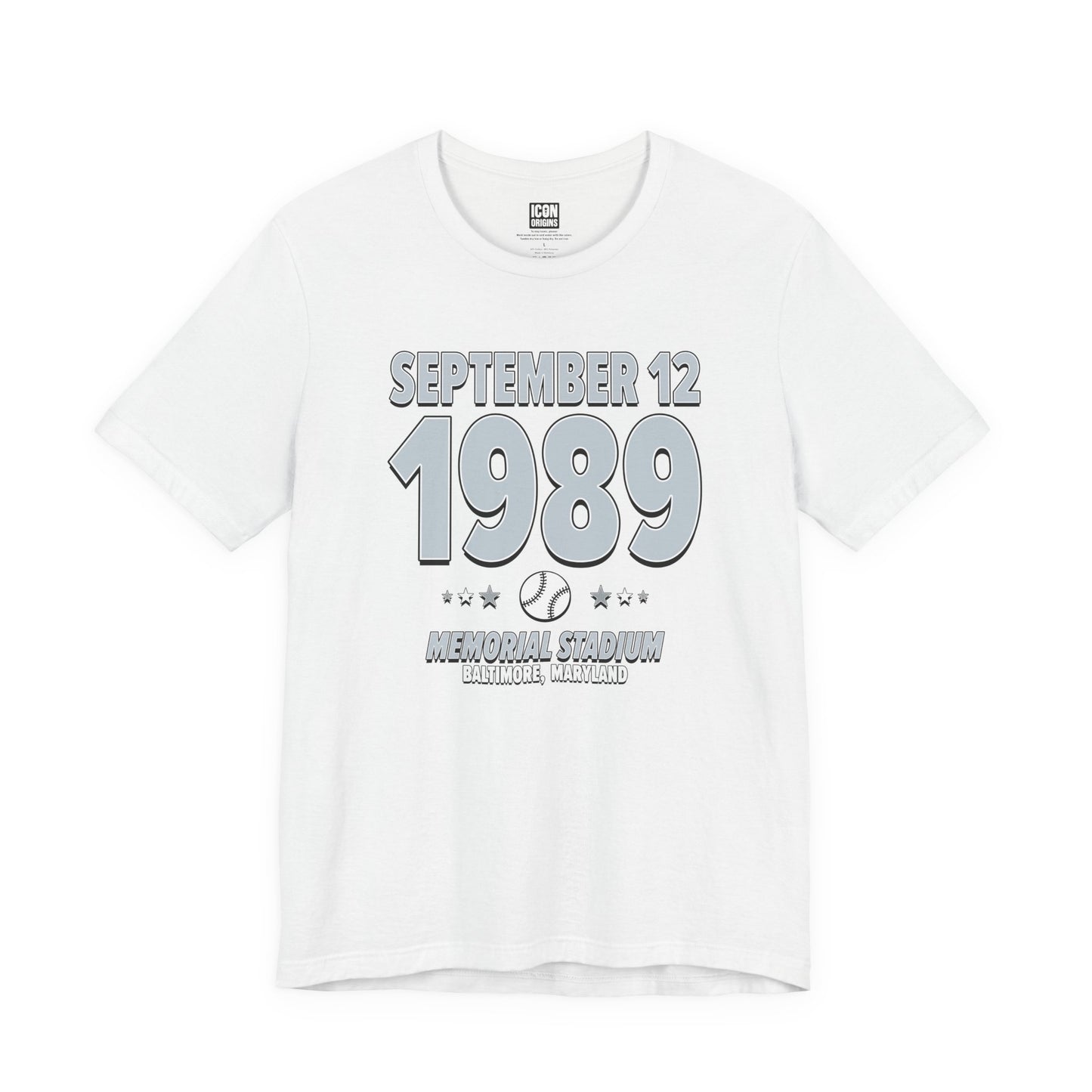 Chicago Baseball – September 12, 1989 – Origin Tee (Black & White)