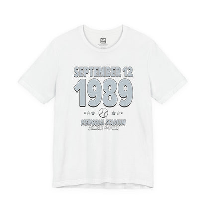 Chicago Baseball – September 12, 1989 – Origin Tee (Black & White)