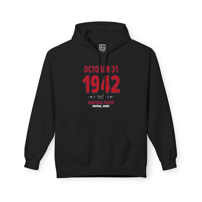 Montreal Hockey – October 31, 1942 – Hoodie (Black & White)