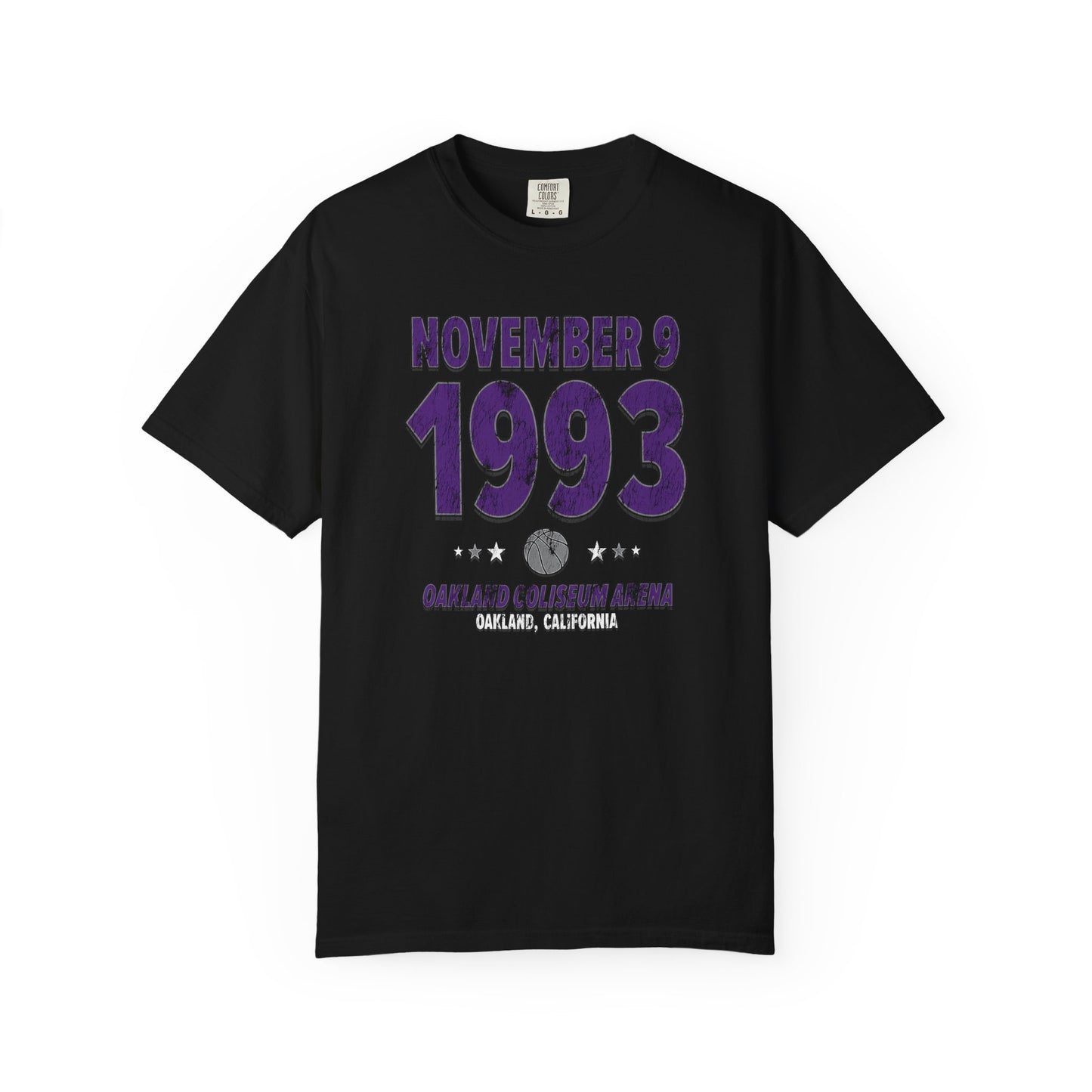 Sacramento Basketball – November 9, 1993 – Comfort Colors (Black & White)