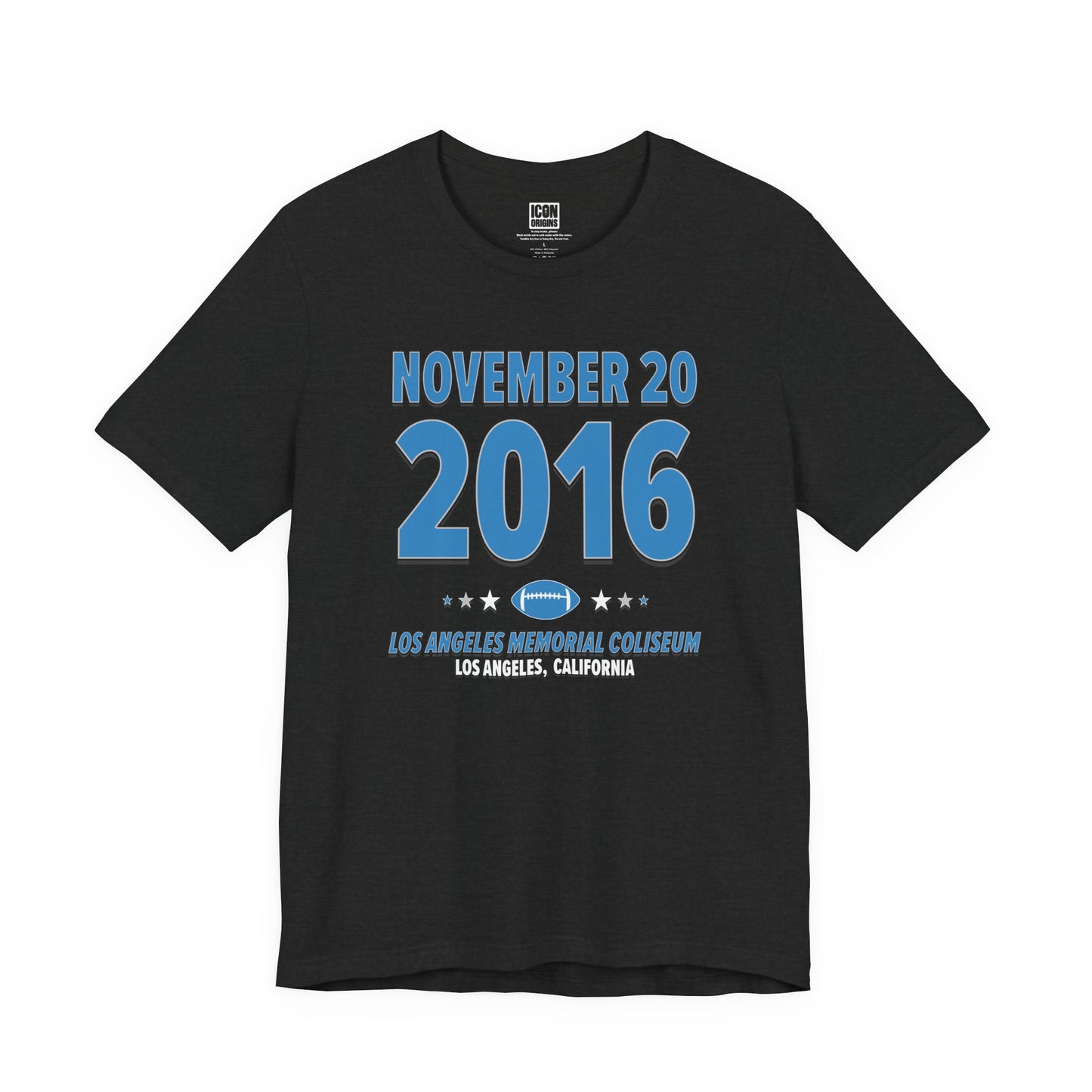 Detroit Football – November 20, 2016 – Origin Tee (Black & White)