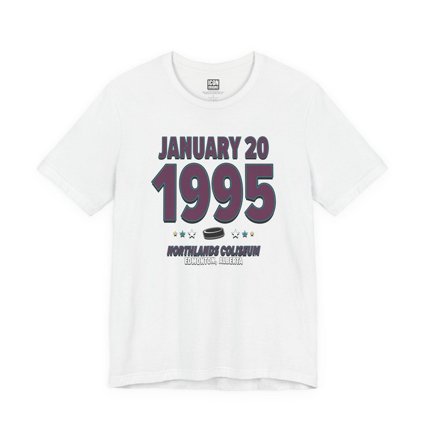 Anaheim Hockey – January 20, 1995 – Origin Tee (Black & White)