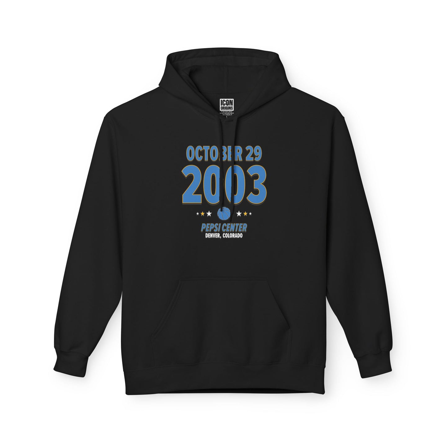 Denver Basketball – October 29, 2003 – Hoodie (Black & White)