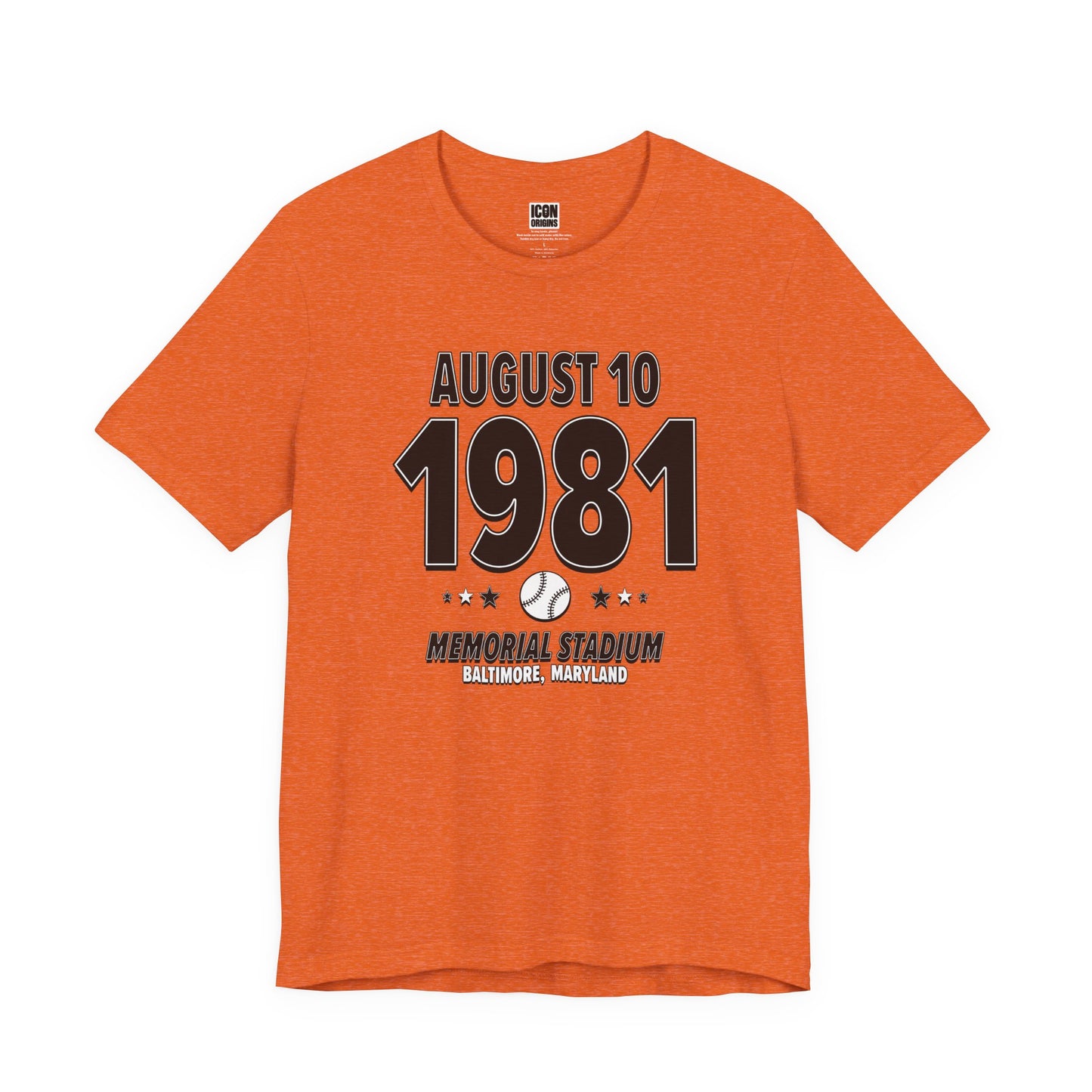 Baltimore Baseball – August 10, 1981 – Origin Tee