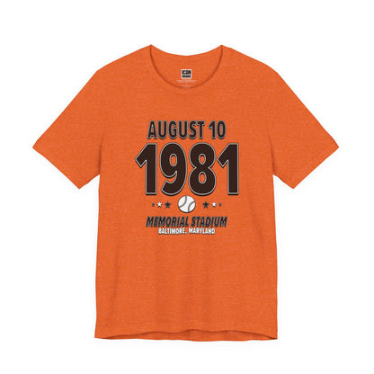 Baltimore Baseball – August 10, 1981 – Origin Tee