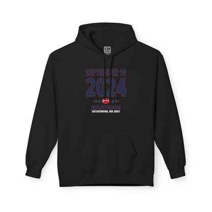 New England Football – September 19, 2024 – Hoodie (Black & White)