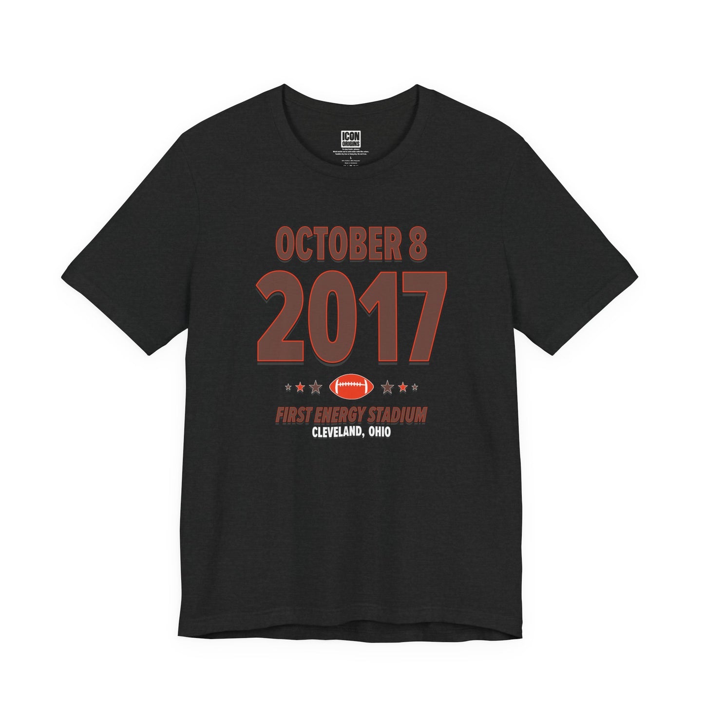 Cleveland Football – October 8, 2017 – Origin Tee (Black & White)