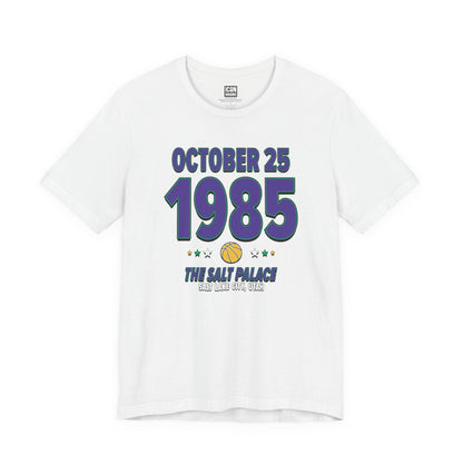 Utah Basketball – October 25, 1985 – Origin Tee (Black & White)