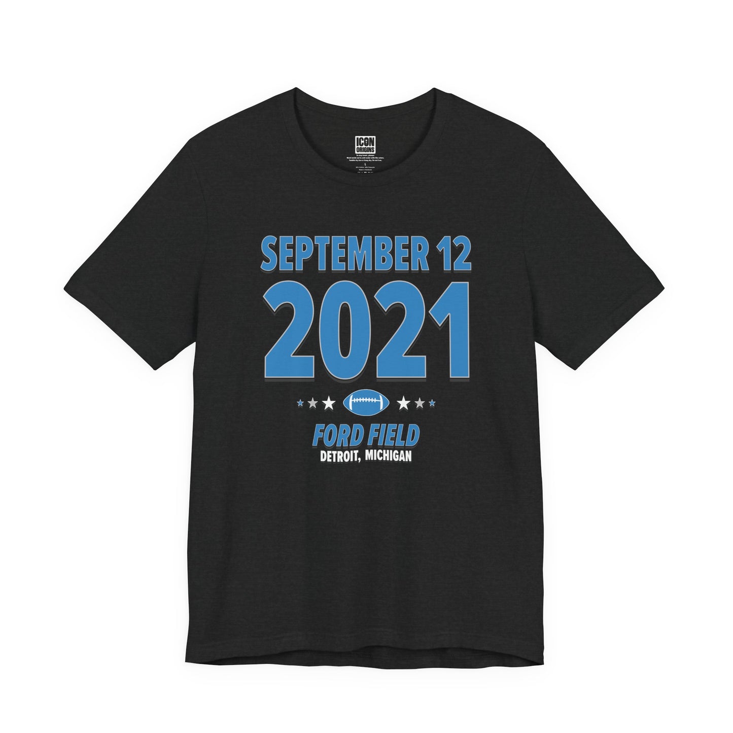 Detroit Football – September 12, 2021 – Origin Tee (Black & White)