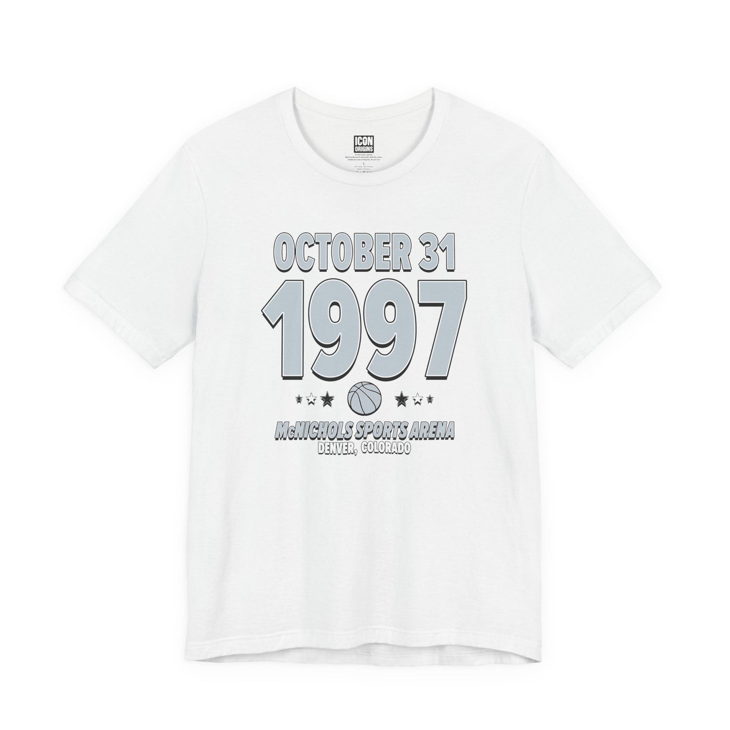 San Antonio Basketball – October 31, 1997 – Origin Tee (Black & White)