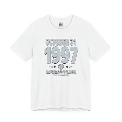 San Antonio Basketball – October 31, 1997 – Origin Tee (Black & White)