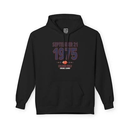 Chicago Football – September 21, 1975 – Hoodie (Black & White)